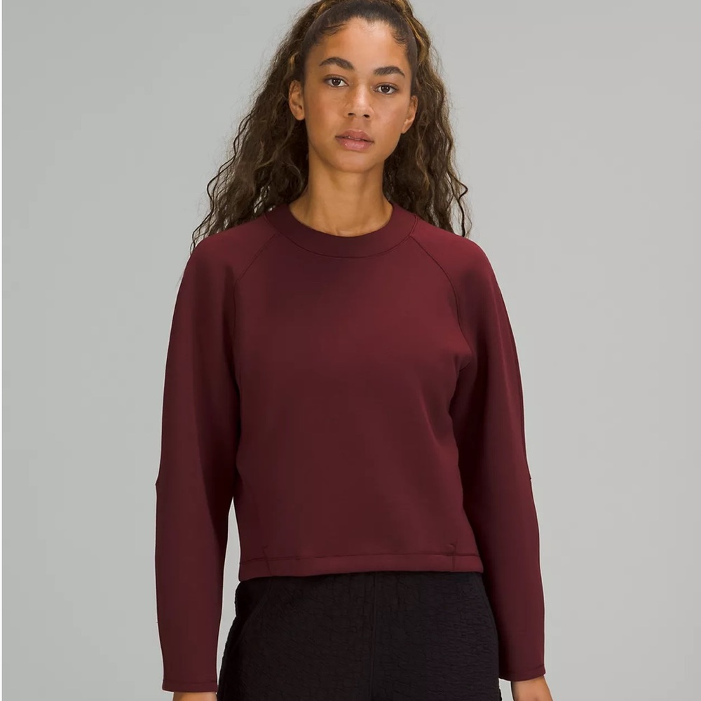 Lululemon AirWrap Modal Crew Red Merlot 8